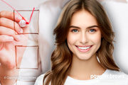Two checkboxes were drawn on the glass on the left, with a checkmark on the upper checkbox and a smiling face of a woman on the right.