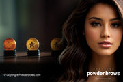 An attractive brunette woman on the right and balls with stars representing satisfactory evaluation in the background.